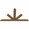 Ekena Millwork Saratoga Timber Gable Bracket, Western Red Cedar, 72"W x 42"H x 1 1/2"D x 5 1/2"F, 14/12 Pitch GBW072X42X0206SAR00SWR - alternate 5